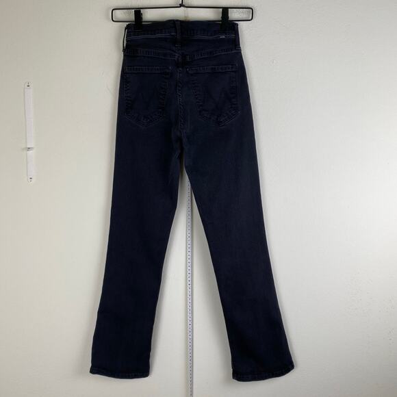 Mother The Tripper Jeans Size 24 Not Guilty Black High Rise Crop Flare - Picture 9 of 15